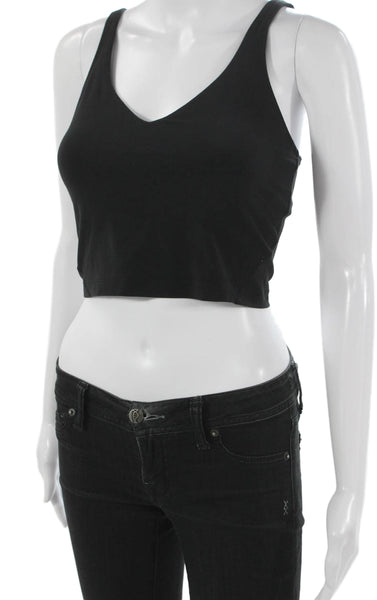 Lululemon Women's Scoop Neck Strappy Sport Bra Black Sz 4