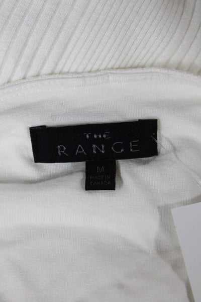 The Range Womens White Viscose Halter Basic Tank Sleeveless Size M