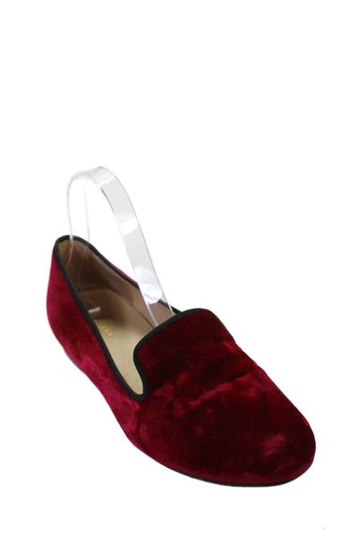 Cole Haan Womens Velvet Slip On Flats Loafers Shoes Red Size 7B