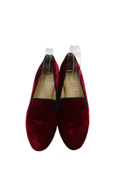 Cole Haan Womens Velvet Slip On Flats Loafers Shoes Red Size 7B