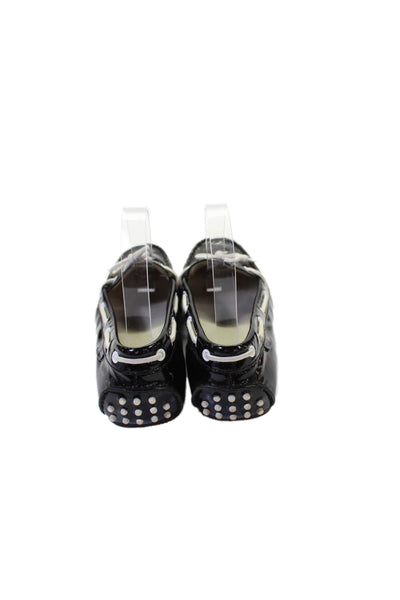 Cole Haan Grand.OS Womens Shiny Vegan Leather Driving Loafers Shoes Black Sz 7B