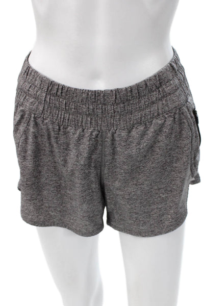 Lululemon Womens Athletic Gray Drawstring Recycled Polyester Shorts Size 4