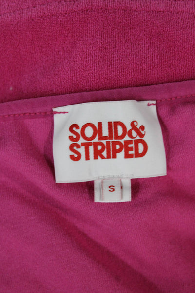 Solid & Striped Womens Pink Terry Tank Dress Sleeveless Size S