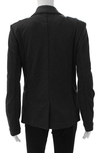 Michael Michael Kors Women Knit Gray Basic Jacket Button Long Sleeve Size 6