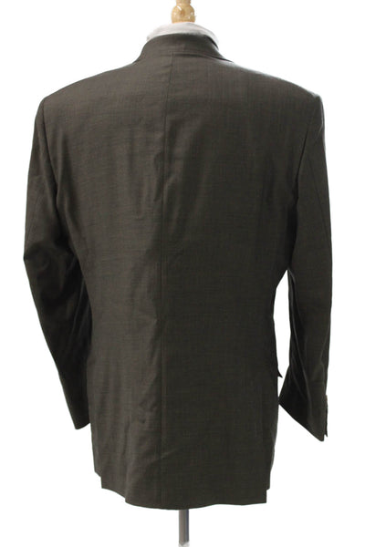 Tallia Uomo Mens Gray Worsted Wool Blazer Size 40