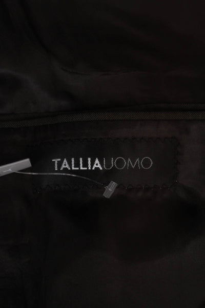 Tallia Uomo Mens Gray Worsted Wool Blazer Size 40