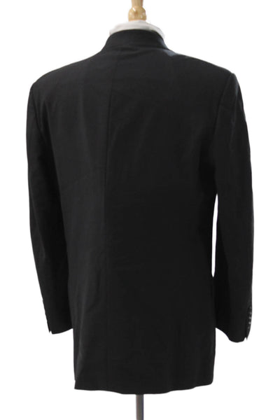 Tallia Uomo Men Blazer Black Wool Button Size 40
