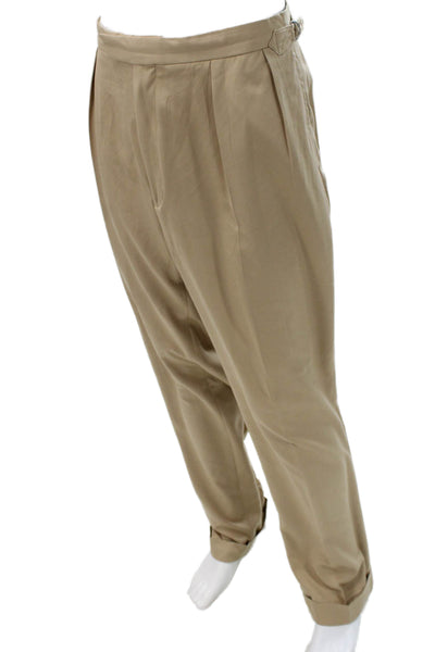 Polo Ralph Lauren Men's Beige Dress Pants Polyester Blend Button Size 38