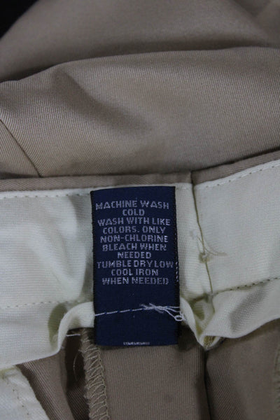 Polo Ralph Lauren Men's Beige Dress Pants Polyester Blend Button Size 38