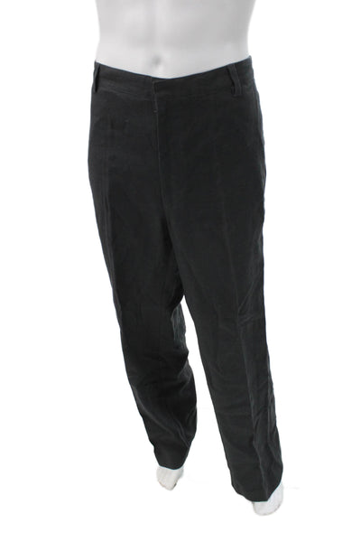 Banana Republic Mens Black Linen Dress Pants Size 38