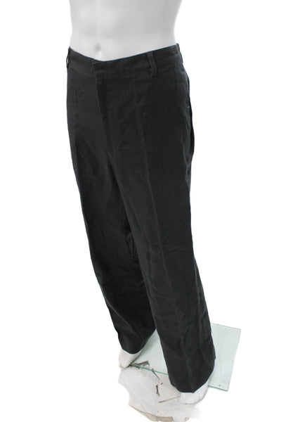 Banana Republic Mens Black Linen Dress Pants Size 38