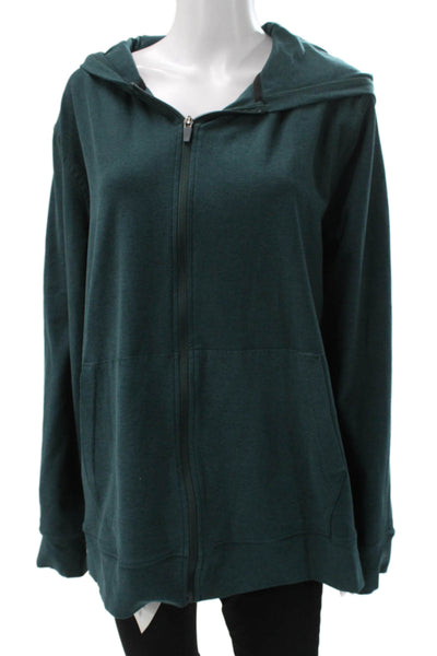 Beyond Yoga Womens Basic Jacket Green Zip Long Sleeve Size XL