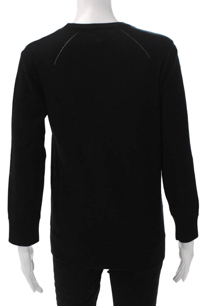Rag & Bone Women Pullover Sweater Black Crew Neck Long Sleeve Size S