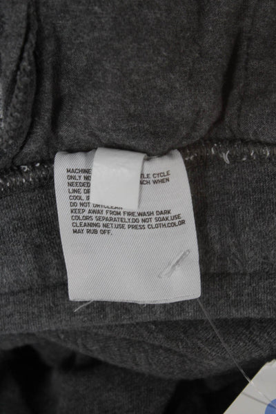Uniqlo Mens Gray Cotton Jogger Pants Drawstring Solid Size L