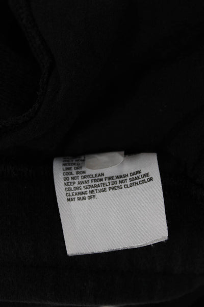 Uniqlo Mens Jogger Pants Black Cotton Drawstring Size L
