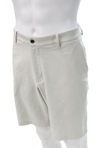 Dunning Mens Athletic Beige Shorts Size 36