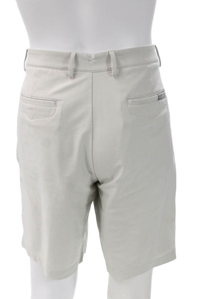 Dunning Mens Athletic Beige Shorts Size 36