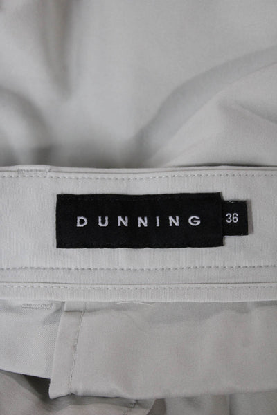 Dunning Mens Athletic Beige Shorts Size 36