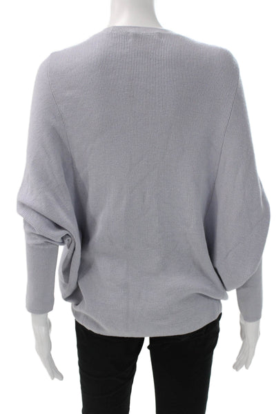 Club Monaco Womens Pullover Wool Crewneck Gray Petite Long Sleeve Size S