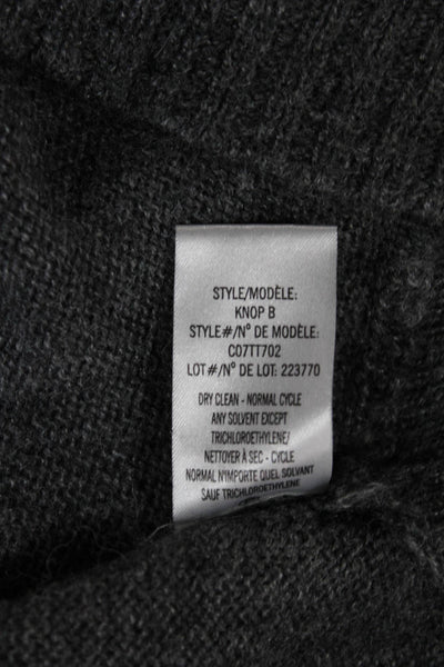 Theyskens Theory Womens Alpaca Gray Crew Neck Pullover Long Sleeve Size S