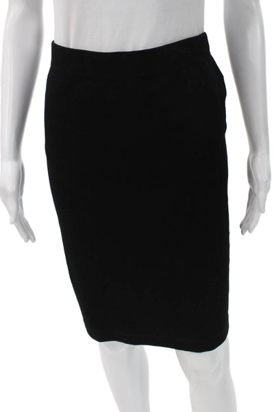 Vince Women Straight Pencil Viscose Black Skirt Pull On Size XS