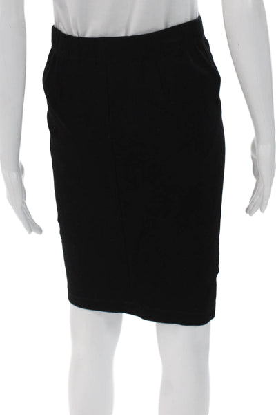 Vince Women Straight Pencil Viscose Black Skirt Pull On Size XS