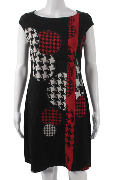 Desigual Women Sheath Dress Multicolor Round Neck Short Sleeve Size M