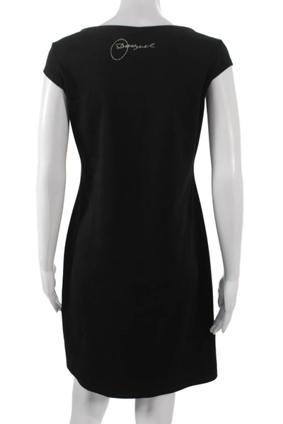 Desigual Women Sheath Dress Multicolor Round Neck Short Sleeve Size M
