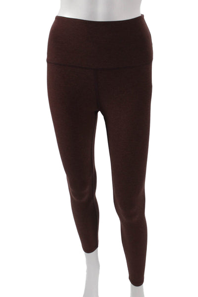 Beyond Yoga Womens Brown Polyester Ankle Leggings Size S