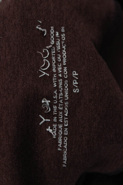 Beyond Yoga Womens Brown Polyester Ankle Leggings Size S