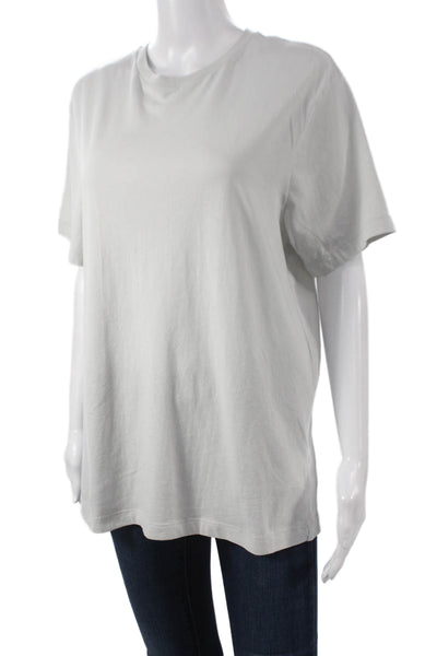 J Crew Unisex Basic T-Shirt Gray Cotton Crew Neck Short Sleeve Size M