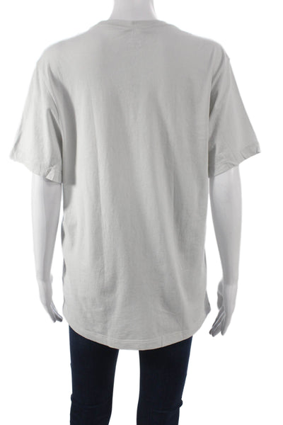 J Crew Unisex Basic T-Shirt Gray Cotton Crew Neck Short Sleeve Size M