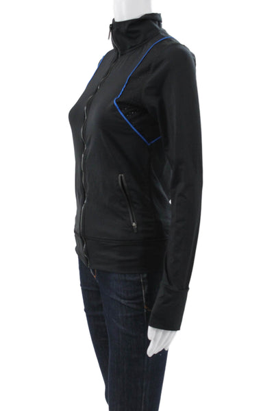 ALALA Womens Track Jacket Black Nylon Size XS