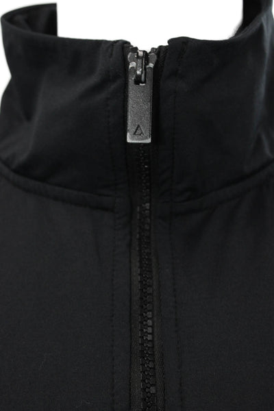 ALALA Womens Track Jacket Black Nylon Size XS