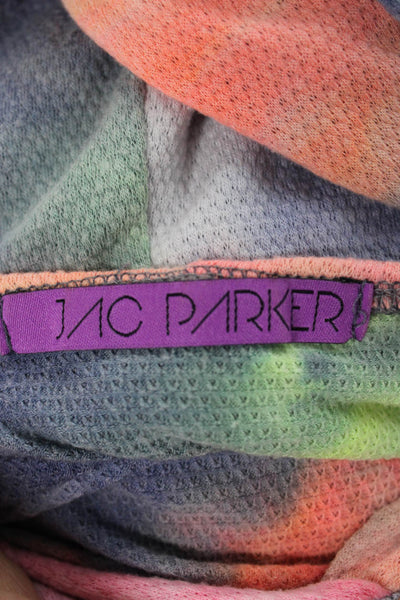 Jac Parker Women Pullover Hoodie Multicolor Tie Dye Long Sleeve Size M