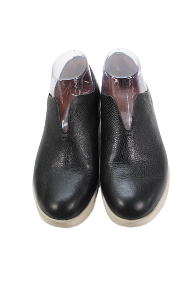 Gentle Souls Womens Leather Slide On Casual Sneakers Black Size 8