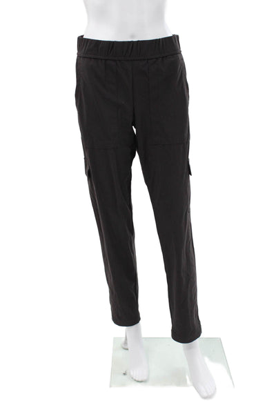Elliott Lauren Womens Cargo Pants Black Polyamide Pull On Size 4