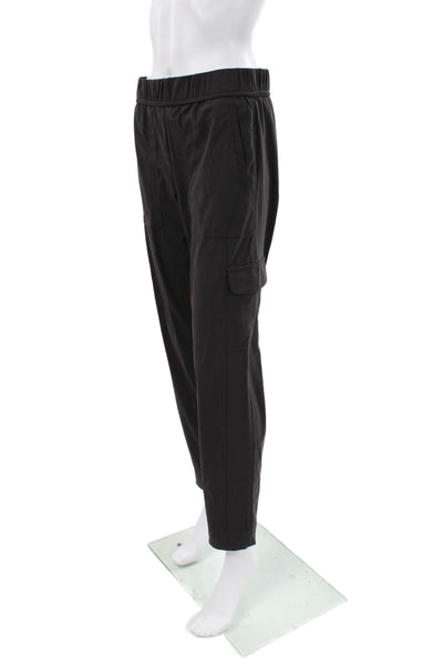 Elliott Lauren Womens Cargo Pants Black Polyamide Pull On Size 4
