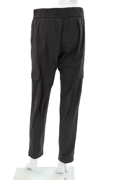 Elliott Lauren Womens Cargo Pants Black Polyamide Pull On Size 4