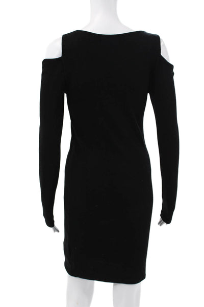 Velvet by Graham & Spencer Womens Bodycon Dress Black Long Sleeve Size S
