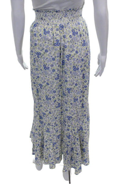 Intermix Women A-Line Floral Rayon Long Skirt Pull On Size M