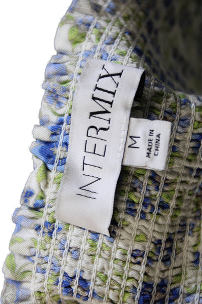 Intermix Women A-Line Floral Rayon Long Skirt Pull On Size M