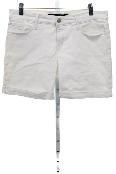 Joes Womens Bermuda Shorts White Cotton Button Size 29