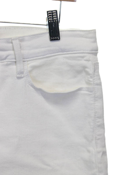 Joes Womens Bermuda Shorts White Cotton Button Size 29