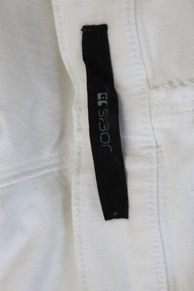 Joes Womens Bermuda Shorts White Cotton Button Size 29