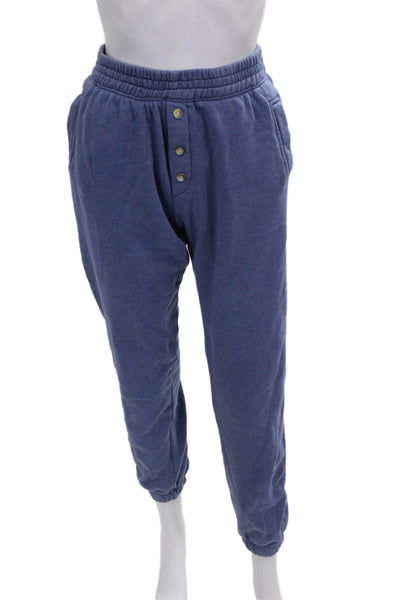 Donni Women Sweatpants Blue Cotton Blend Pull On Size XS
