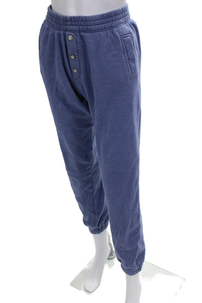 Donni Women Sweatpants Blue Cotton Blend Pull On Size XS
