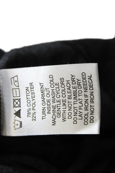 Orchard & Broome Mens Black Cotton Striped Crewneck Pullover Tee Size M