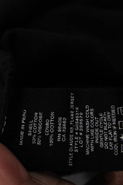 Theory Mens Short Sleeve Collared Knit Polo Shirt Black Cotton Size Small