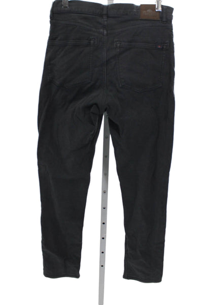 Faherty Mens Tapered Black Cotton Blend Jeans Size 30